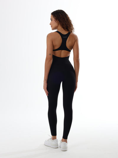 Jumpsuit Open Back Fit - Black