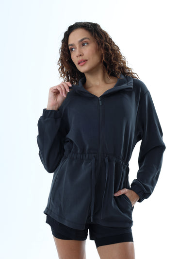 Jacket Fit Essential Active - Grey Black